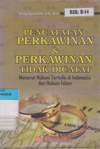 Image of PENCATATAN PERKAWINAN DAN PERKAWINAN TIDAK DICATAT