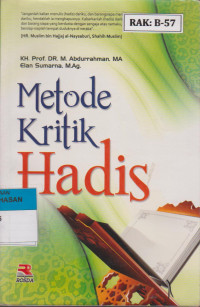Image of METODE KRITIK HADIS