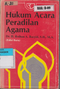 Image of HUKUM ACARA PERADILAN AGAMA