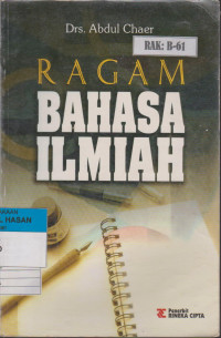 Image of RAGAM BAHASA ILMIAH