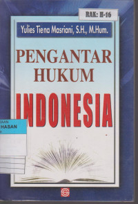 Image of PENGANTAR HUKUM INDONESIA