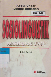 Image of SOSIOLINGUISTIK PERKENALAN AWAL
