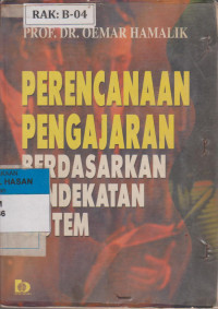 Image of PERENCANAAN PENGAJARAN BERDASARKAN PENDEKATAN SISTEM