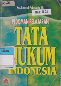 Image of PEDOMAN PELAJARAN TATA HUKUM INDONESIA