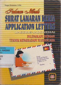 Image of PEDOMAN MENULIS SURAT LAMARAN KERJA APPLICATION LETTERS