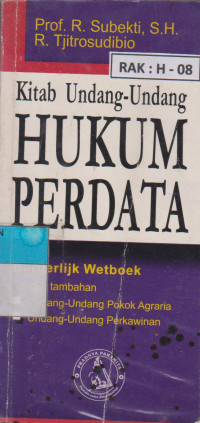 Image of KITAB UNDANG-UNDANG HUKUM PERDATA