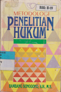 Image of METODOLOGI PENELITIAN HUKUM