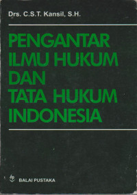 Image of PENGANTAR ILMU HUKUM DAN TATA HUKUM INDONESIA