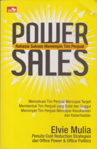 Image of Power Sales Rahasia Sukses Mempin tim Penjual