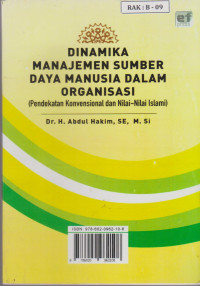 Image of Dinamika Manajemen Sumber Daya Manusia dalam Organisasi